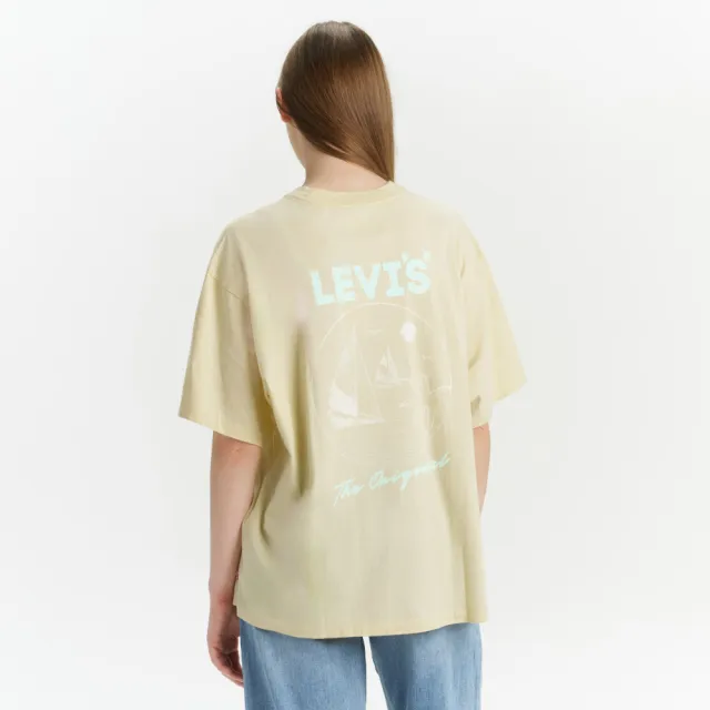 【LEVIS】女款 短袖Tee恤 / 前後圖案 上衣 熱賣單品 A4924-0041