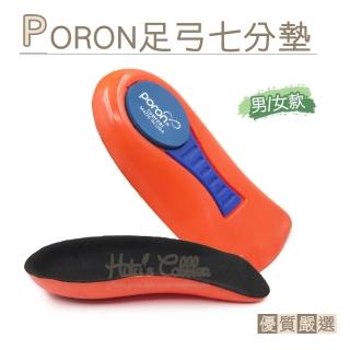 【糊塗鞋匠 優質鞋材】C215 PORON足弓七分墊(2雙)