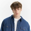 【LEVIS 官方旗艦】男款 寬鬆版牛仔襯衫 / 精工深藍染水洗 上衣 熱賣單品 A1919-0020