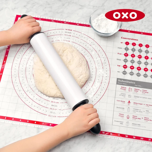 【美國OXO】矽膠不沾烘焙墊(內建刻度 不沾黏 好清潔)