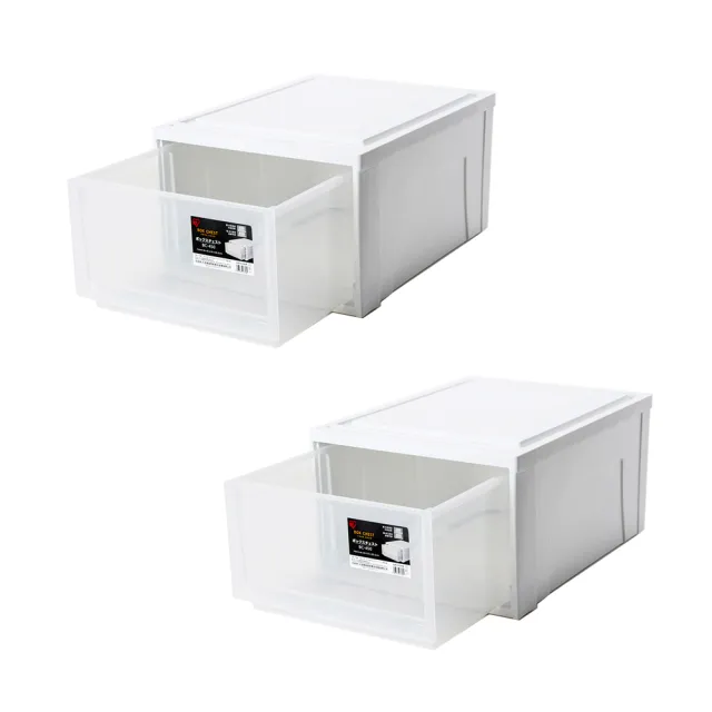 【特力屋】2入組  日本IRIS 21L抽屜箱 35X45X23.5cm(整理箱 收納箱)