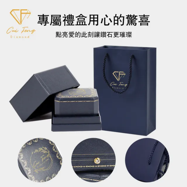 【CF Diamond】戒指 莫桑鑽《經典六爪》(1克拉 七夕情人節 女戒 鑽戒 生日禮物 求婚)