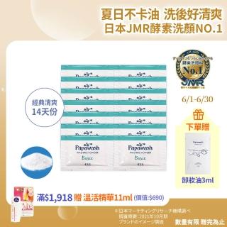 【ESS Papawash 微酵美肌】木瓜酵素潔顏粉 經典型旅行組 14天份(油肌救星 控油 緊緻毛孔)