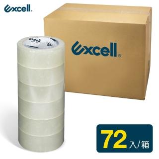 【Excell.tw】超厚超透明 封箱膠帶 50M 72入(3-50M-48mm-TW-72)
