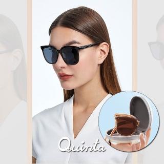 【Quinta】超值2入組-UV400折疊輕量彈簧腿偏光太陽眼鏡(抗紫外線/濾藍光/防眩光-QT7901-多色可選)