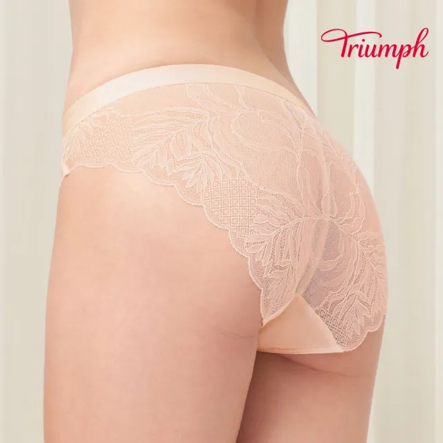 【Triumph 黛安芬】環保親膚材質 澎澎氣墊系列 低腰三角內褲 M-EL(粉膚)