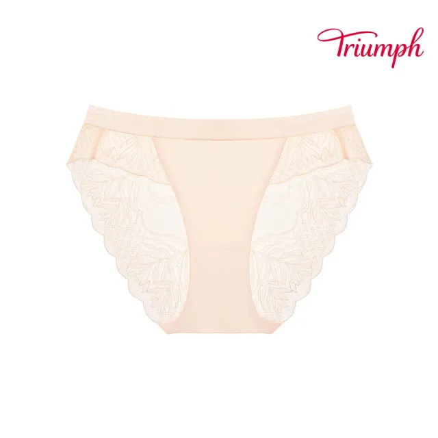 【Triumph 黛安芬】環保親膚材質 澎澎氣墊系列 低腰三角內褲 M-EL(粉膚)