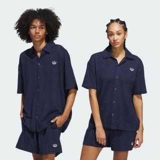 【adidas 愛迪達】Sk Shooting Top 男女 襯衫 棉質 舒適 深藍 亞版(JD5190)