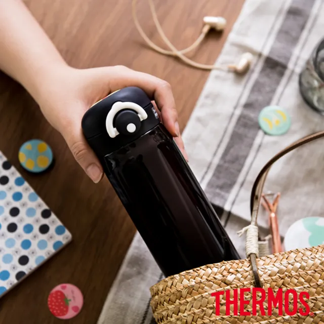 【THERMOS膳魔師】買1送1_不鏽鋼真空輕巧變保溫杯600ml(JNR-600)