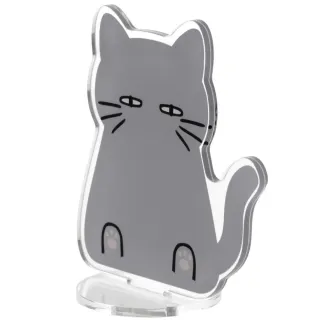 【NITORI 宜得利家居】壓克力立牌 DH 灰貓(DECO HOME 壓克力立牌 壓克力 灰貓)