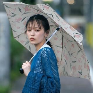 【Wpc.】官方直營漂浮鬱金香手動晴雨兩用折傘-多色(輕量/抗UV/晴雨兩用)