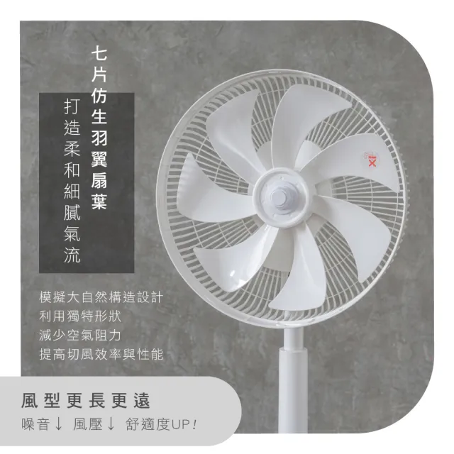 【KINYO】14吋無刷遙控靜音省電DC扇/DC循環扇(附無線遙控器/可升降/12檔風速/12H定時 超值2入組 DCF-1408)