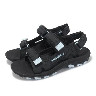 【MERRELL】戶外涼鞋 Huntington Sport Convert 女鞋 黑 藍 魔鬼氈 緩衝(ML038716)