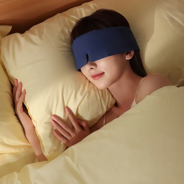 【EVERY THINK】好眠眼罩 裸感親膚 涼感透氣 靜音魔鬼氈 適合各種頭圍(多色可選) 官方直營