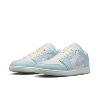 【NIKE 耐吉】Nike Air Jordan 1 Low SE Glacier Blue 冰川藍 果凍底 休閒鞋 男鞋 HJ5999-400