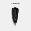 【COACH】蔻馳官方直營 經典Logo拉鏈鑰匙包-炭黑色(CB927)