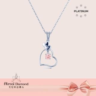 【Alesai 艾尼希亞鑽石】粉紅鑽石 30分 PT950 培育鑽石項鍊 CVD 培育鑽石(3EX 車工 粉鑽 FANCY VIVID PINK)