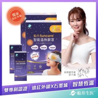 【funcare 船井生醫】智慧石墨烯溫感熱敷眼罩+眼周噴霧 共2組(遠紅外線厚蒸氣.舒子晨&眼科醫師推薦)
