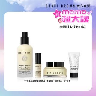 【Bobbi Brown 芭比波朗】維他命家族4件組(維他命精華30ml+4ml+乳霜15ml+潔顏乳7ml)
