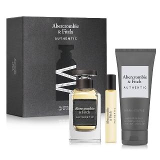 【Abercrombie & Fitch】真我男性淡香水禮盒-淡香水100ml+小香15ml+洗髮沐浴膠200ml(平行輸入)