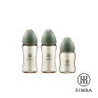 【Simba 小獅王辛巴官方直營】新生適用-蘊蜜鉑金PPSU寬口防脹氣奶瓶輕奢組(2中1小)