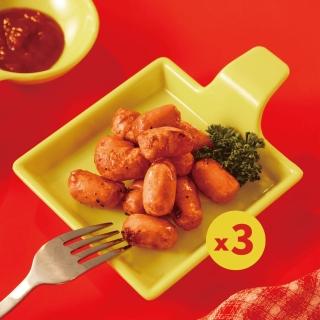 【香雞城】Q彈小肉豆 350g x3包(小熱狗 早餐 宵夜 點心 非即食 氣炸鍋料理)