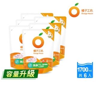 【橘子工坊】618特談★天然無香精制菌洗衣精-洗淨病毒升級版1700mlx6包/箱(洗淨RSV/冠狀病毒/AB型流感病毒)