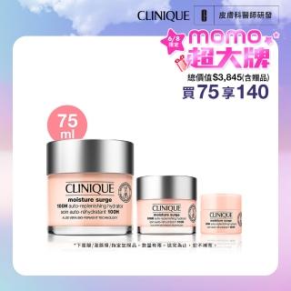 【CLINIQUE 倩碧】水磁場穩膚透亮爆水組(水磁場100H活水迴圈保濕凝膠75ml)