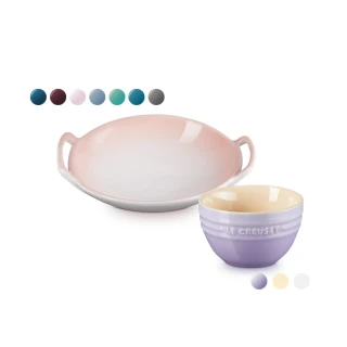 【Le Creuset】瓷器拉麵碗20cm+韓式飯碗10cm(多色任選搭配)