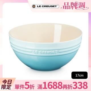 【Le Creuset】瓷器麵碗17cm(水漾藍)