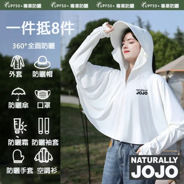 【NATURALLY JOJO】超輕薄抗UV玻尿酸斗篷防曬外套-兩色任選(防曬/玻尿酸/抗UV/透氣排汗/不挑身形)