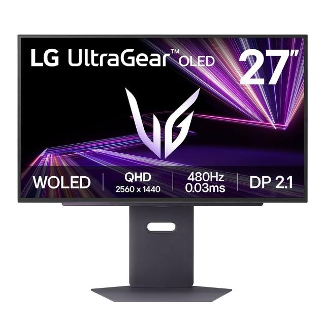 【LG 樂金】27GX790A-B 27型 OLED QHD 16:9 480Hz 電競螢幕(HDR 10/0.03ms/FreeSync/G-Sync)