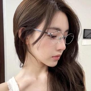 【LEEHER】鏡框/鏡架/金色眼鏡/女生眼鏡/穿搭小物/素顏眼鏡/小臉神器/小框眼鏡/圓框眼鏡/眼鏡女/質感