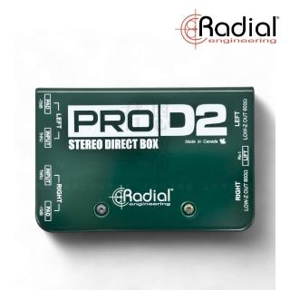 【Radial】ProD2 被動式DI盒／純淨訊號(立體聲 Passive DI Box 訊號轉換器 訊號濾波器 效果器)