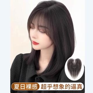 【HaNA 梨花】遮白髮禿頭 再也不做禿頭少女．升級加長雲呼吸全真髮自然假髮片 現+預(假瀏海假髮髮片)