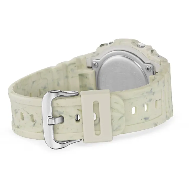 【CASIO 卡西歐】G-SHOCK  太陽能獨特米白數位手錶 米白 43.2mm(G-5600BG-5)