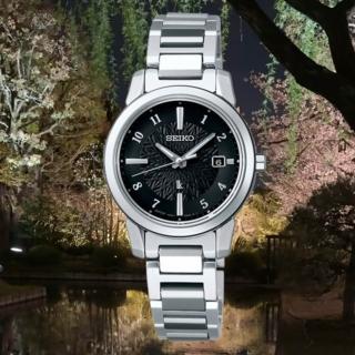 【SEIKO 精工】LUKIA 鈦金屬 太陽能電波腕錶/黑28mm(1B35-0AN0D/SSQV081J)