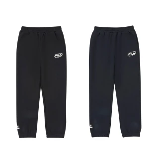 【FILA官方直營】KIDS 童裝 吸濕排汗機能長褲 運動褲 休閒褲135-165A(1PNY-8402-NV/BK_243)