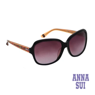 【ANNA SUI 安娜蘇】波希米亞風情系列復古印花太陽眼鏡-黑黃色(AAS940-001)