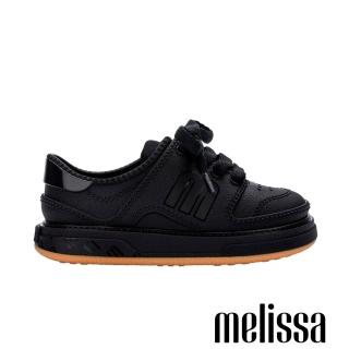【Melissa】輕量M字厚底休閒鞋-幼童(黑色)