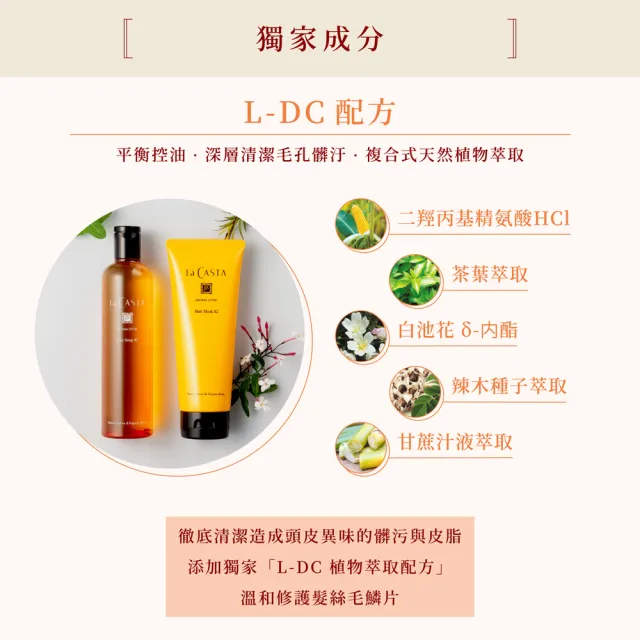 【La CASTA 蕾珂詩】沙龍級柔順護髮膜補充包#82平衡控油 600g(草本薄荷香調)