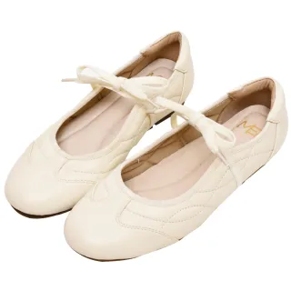 【Ann’S】ANNSTAR MEIMEI聯名-席捲韓流車線感瑪莉珍娃娃鞋1cm(米白)