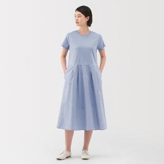 【MUJI 無印良品】女涼感短袖洋裝(共3色)