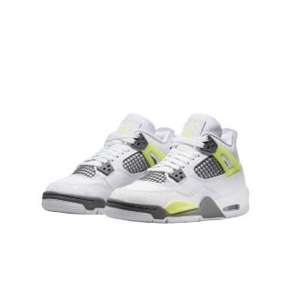 【NIKE 耐吉】Nike Air Jordan 4 Retro Light Lemon Twist GS 檸檬黃 喬丹 休閒鞋 大童鞋 HJ5990-100