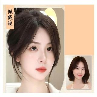 【時尚巴黎】現貨+預購 全真髮髮片透氣輕量增髮量(氛圍感八字瀏海女假髮4款74lf18)