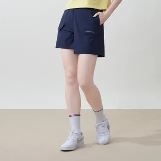 【ELLE ACTIVE】女款 百搭機能休閒口袋短褲-深藍色(EA25S2W3003#39)