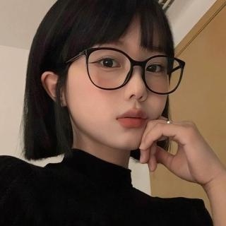 【MoonDy】黑框眼鏡 眼鏡架 眼鏡框 小香風 超輕 無度數眼鏡 微貓眼 女生眼鏡 方框眼鏡 素顏眼鏡 文青眼鏡