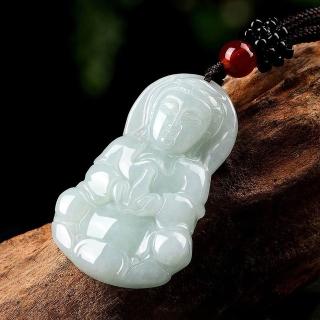 【LEESA】彌勒佛玉墜\玉珮\翡翠\護身符\招財納福\保平安\玉石項鍊\送媽媽\觀音佛像\項鍊\女生項鍊\吊墜