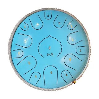 【臺灣品牌】如意空靈鼓 鋼舌鼓 天鼓 14吋15音D調 天藍(附贈全套配件)