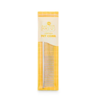 【URBANER 奧本】寵物不鏽鋼排梳 CT-34(寵物梳/針梳/除毛梳/按摩梳/貓梳子/狗梳子/寵物理毛/美容梳)